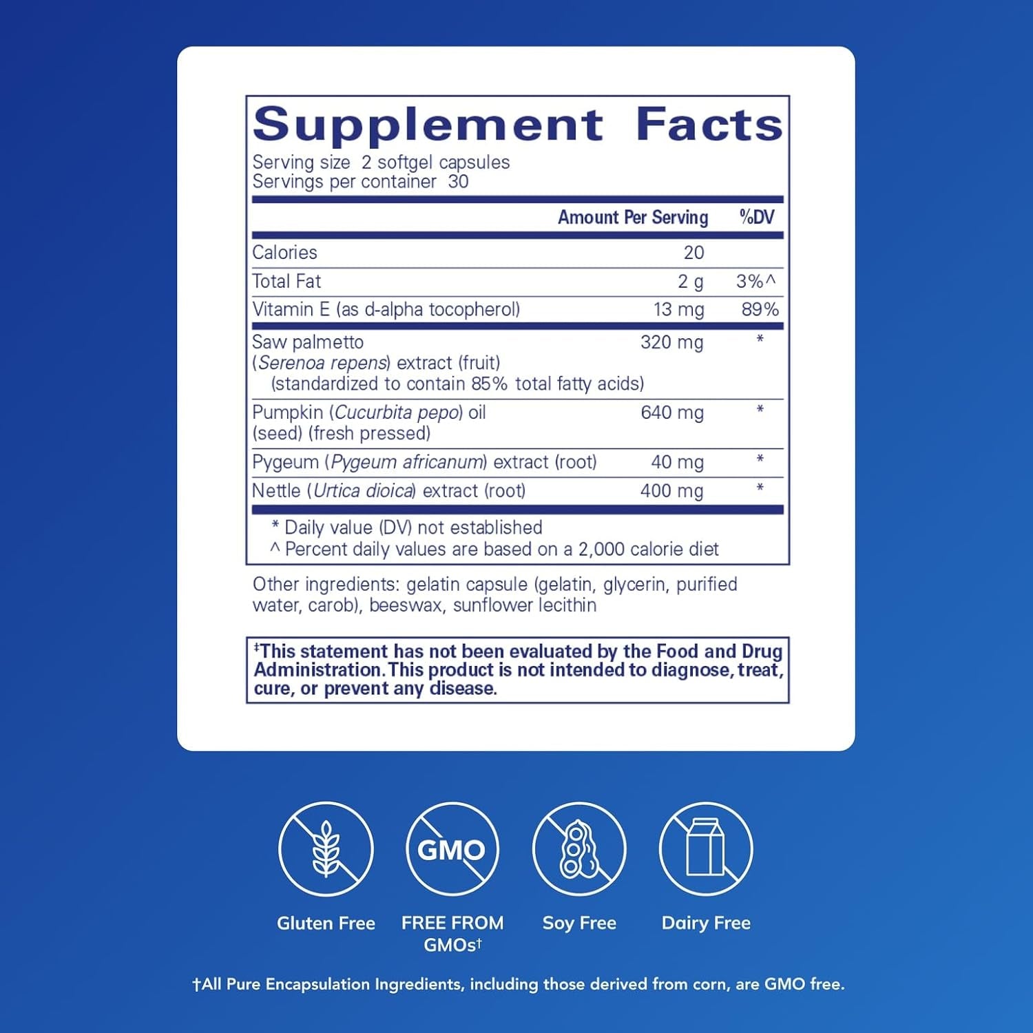 Pure Encapsulations Saw Palmetto plus | with Nettle Root Extract to Support Urinary Function | 60 Softgel Capsules