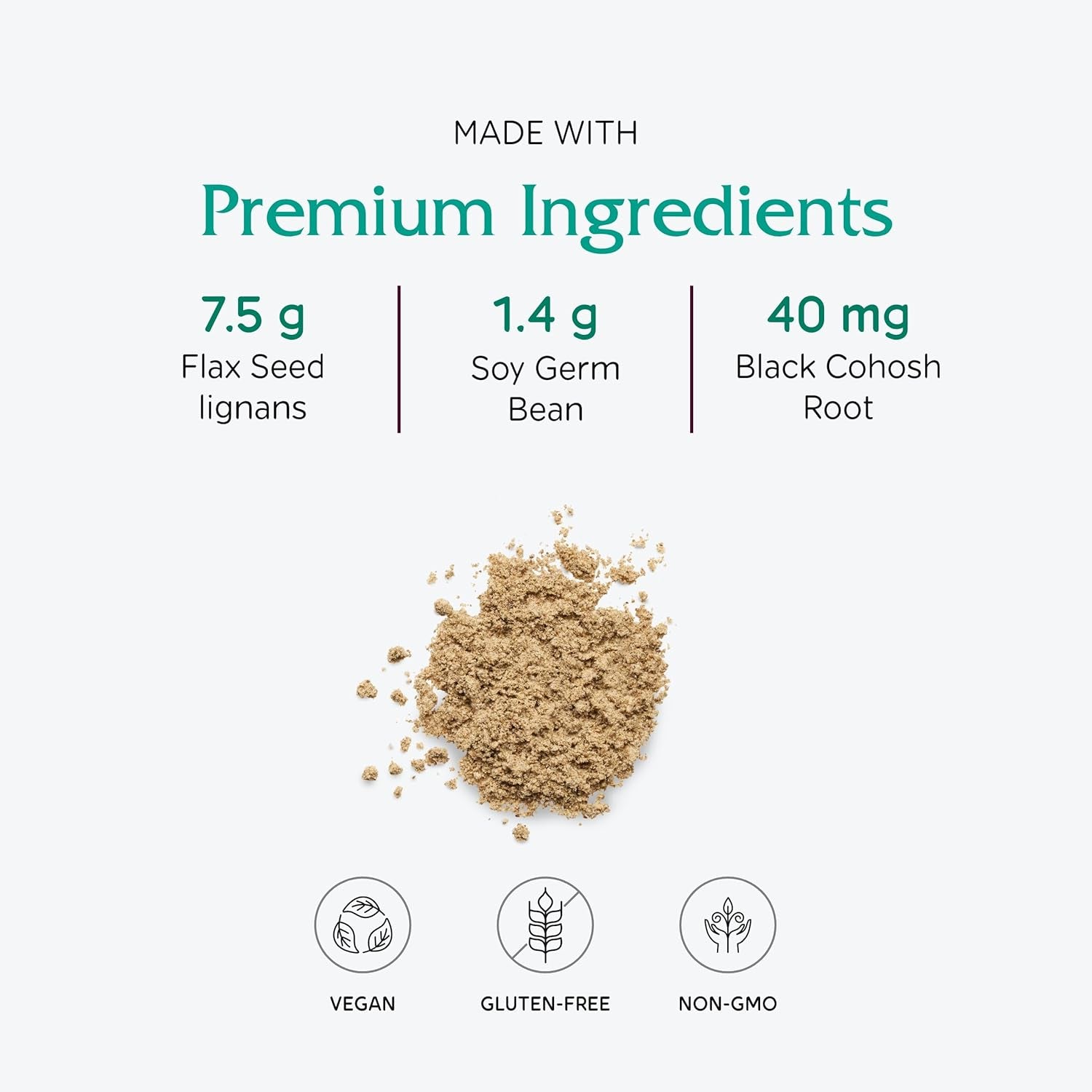 Vitanica Phytoestrogen Herbal Non-Gmo PMS, Menopause Relief Supplement for Women, Hormone Balance, Night Sweats & Hot Flash Relief, Soy Isoflavones, Vegan, Powder 8 Oz (Phytoestrogen Herbal)