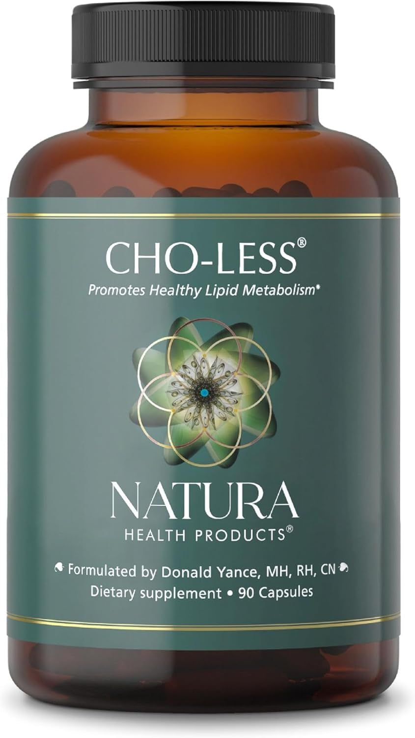 Natura Health Products Cho-Less Supplement - Promotes Healthy Lipid Metabolism and Cardiovascular Health - Featuring Niacin, Red Yeast Rice, Artichoke Extract, and Beta Sitosterol (90 Capsules)