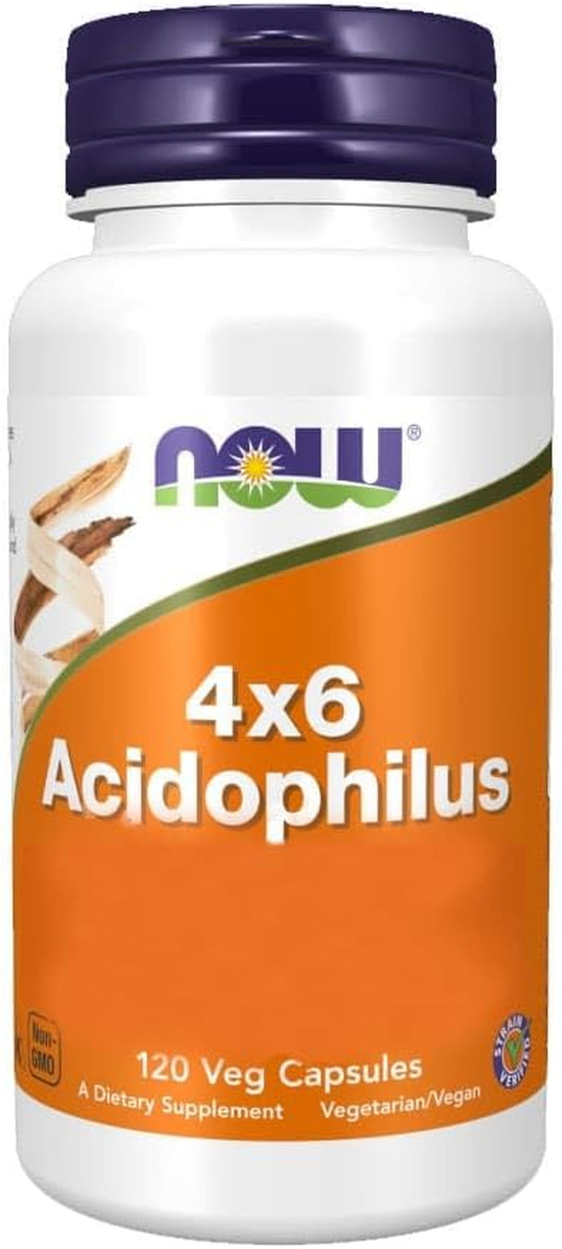 Now Foods: 4X6 Acidophilus Healthy Intestinal Flora, 120 Caps