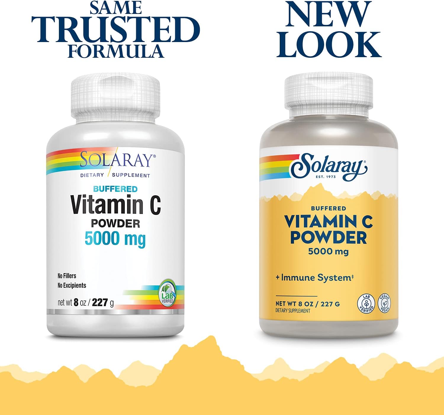 SOLARAY Vitamin C Crystalline 5000Mg | Buffered Powder for Gentle Digestion | Healthy Immune Function, Collagen Synthesis & Antioxidant Support | 8 Oz