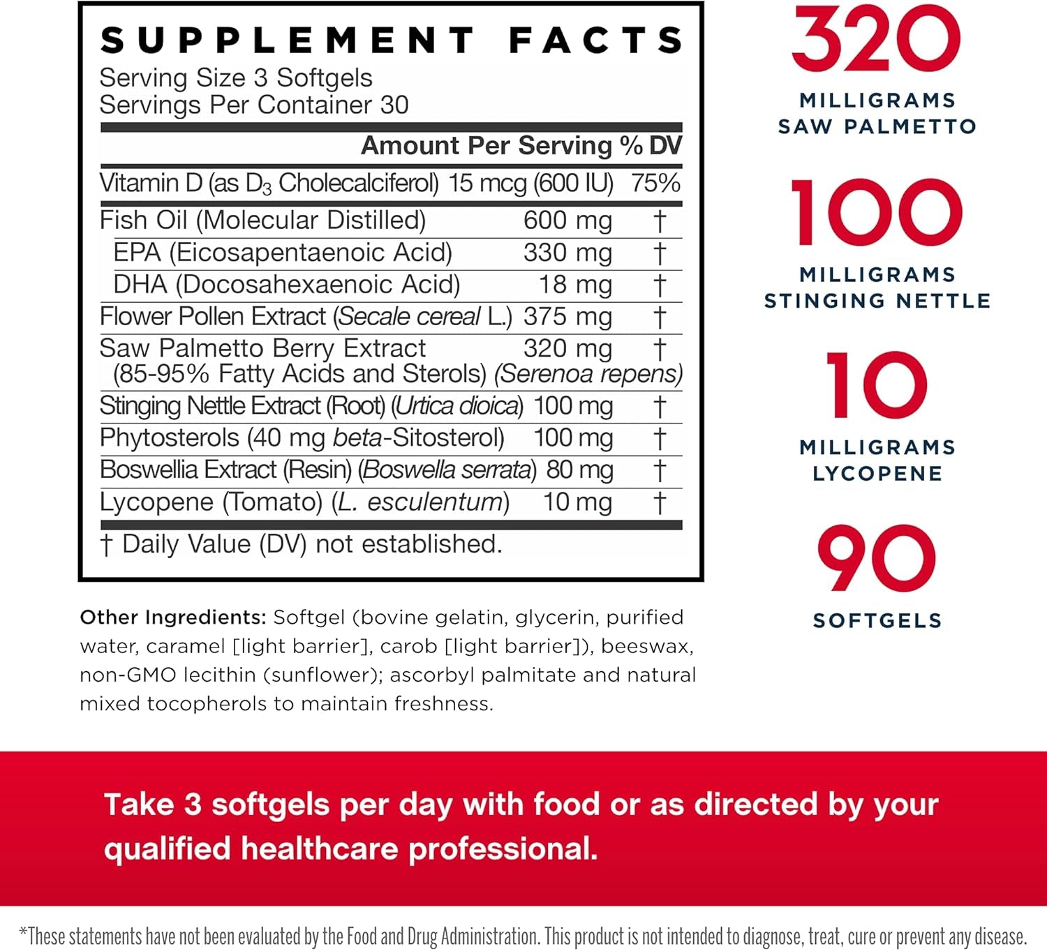 Jarrow Formulas Prostate Optimizer - 90 Softgels - Supports Prostate Health, Bladder Function & Urinary Flow - Healthy Cell Replication - 30 Servings