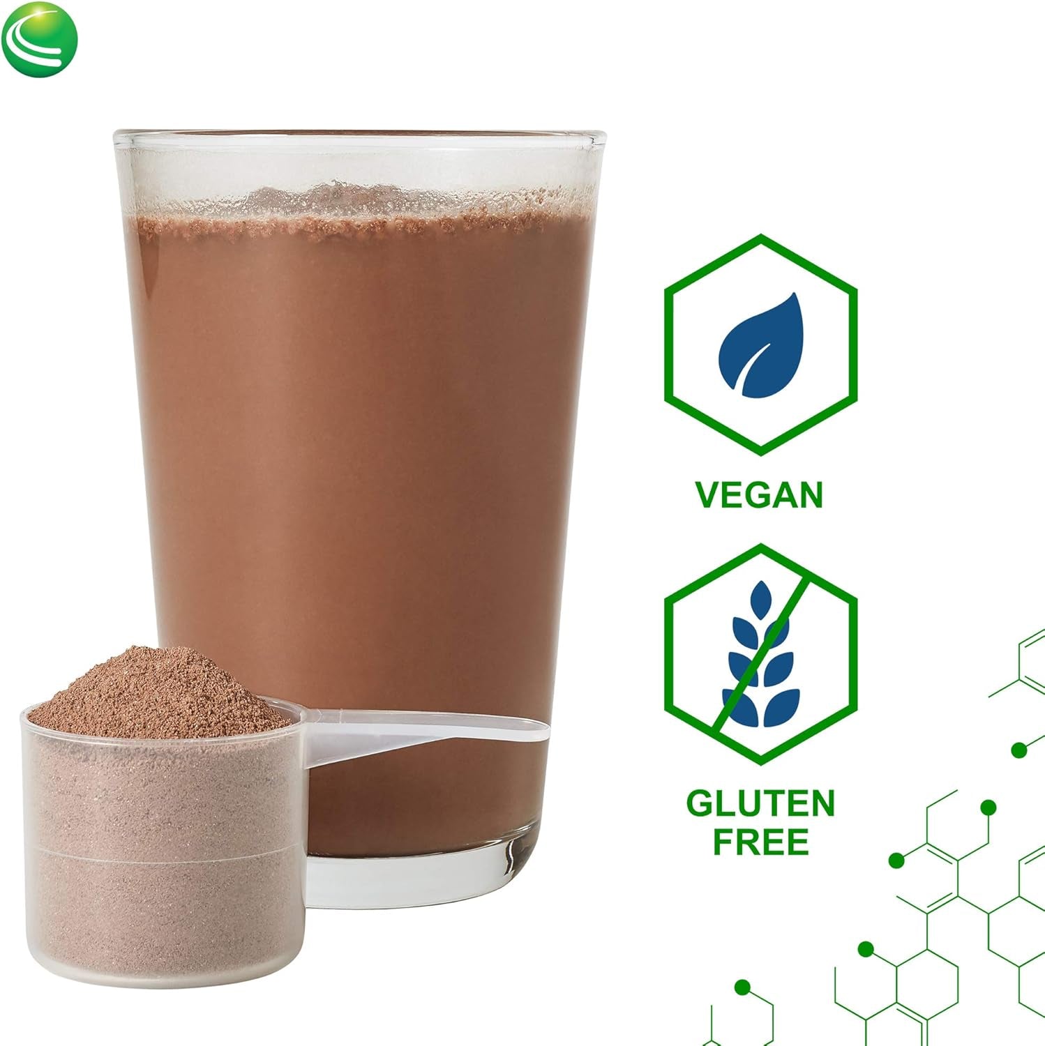 Nutra Biogenesis Ultralean Vegan Chocolate Protein Powder - Plant Based Protein Powder for Men & Women, Lactose Free Pea Protein for Muscle Support with Micronutrients & Vitamins - 1 Lb 5.4 Oz (635 G)