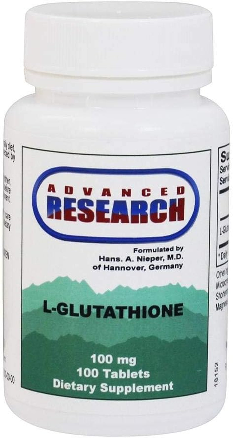 Advanced Research - L-Glutathione 100 Mg. - 100 Tablets