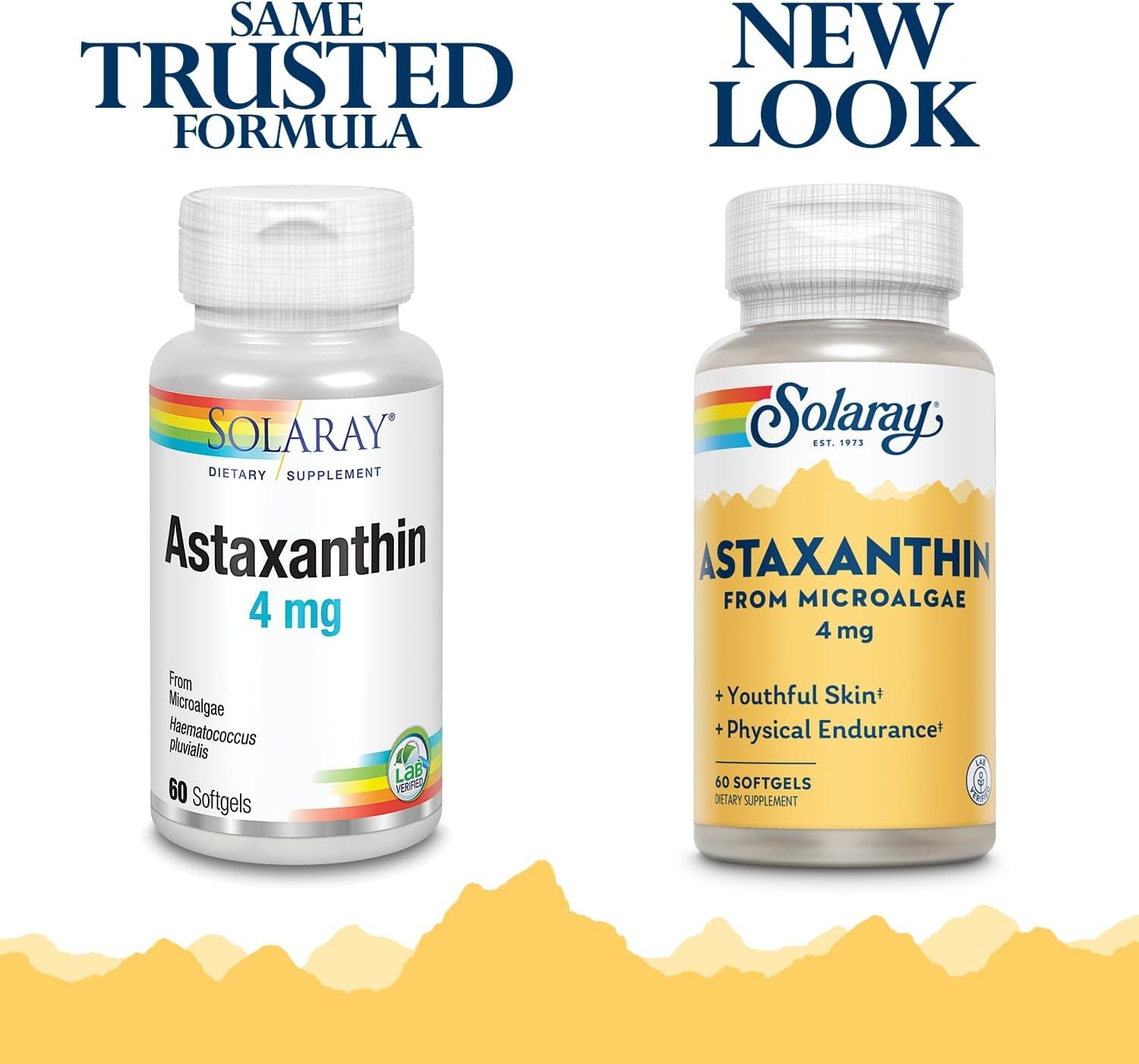 SOLARAY Astaxanthin 4 Mg | Antioxidant | Healthy Eye, Skin, Cardiovascular Function & Joint Support | 60 Softgels