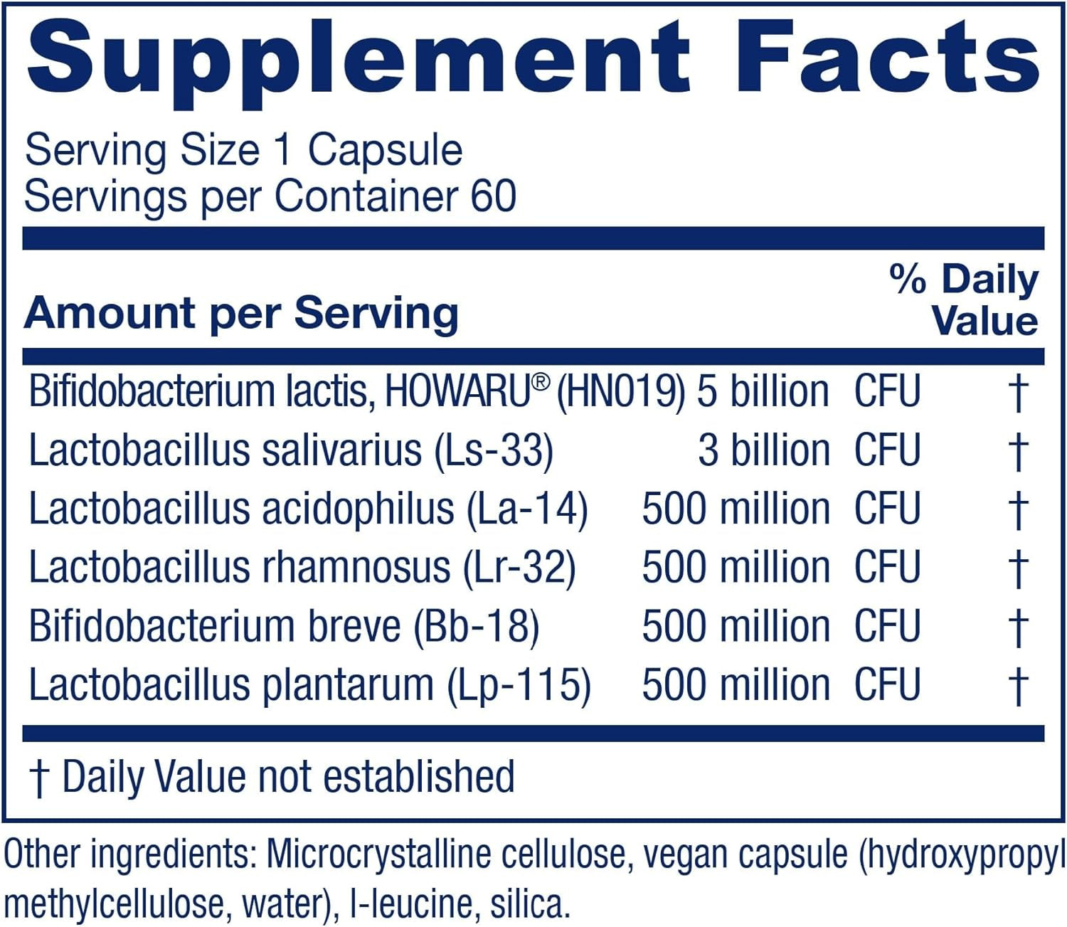 Vitanica Flora Symmetry, Shelf Stable Probiotic Supplement, Dr Formulated Probiotics for Women, Probiotics for Men and Adults, Acidophilus Probiotic, Non-Gmo, Vegan, 60 Capsules