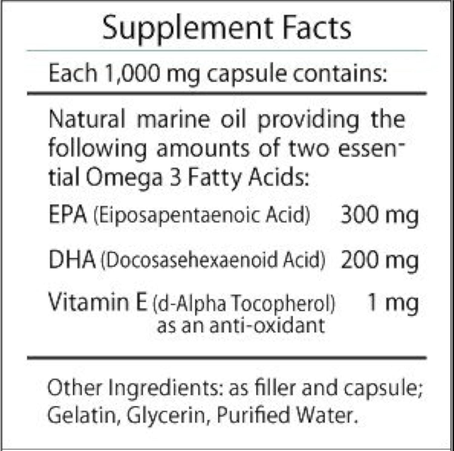 Professional Botanicals - Omega 3 Marine Lipid EPA (Eicosapentaenoic Acid) (900 Mg), DHA (Docosahexaenoic Acid) (600 Mg), Vitamin E (D-Alpha Tocopherol) (3Mg) - 60 Soft Gels