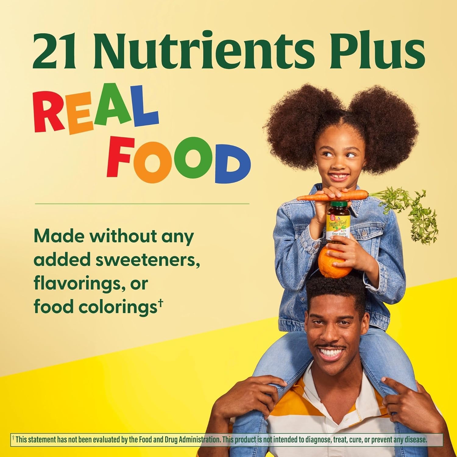 Megafood Kids One Daily Multivitamin - Convenient Mini Multivitamin for Kids - with Zinc, Vitamins C, B & D - Vegetarian, Gluten Free, Non GMO - 60 Tablets, 60 Servings