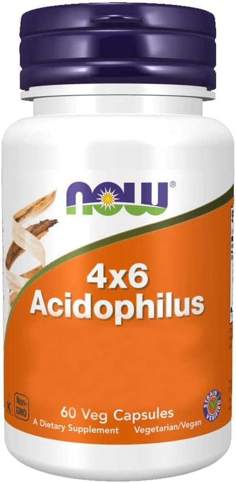 Now Foods: 4X6 Acidophilus Healthy Intestinal Flora, 120 Caps