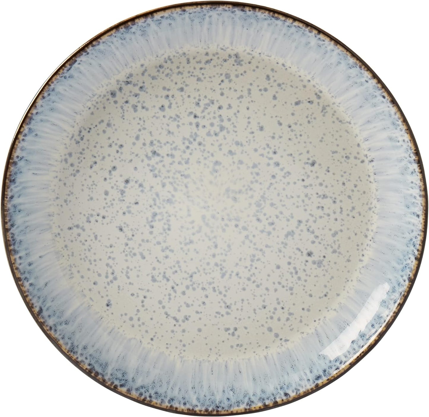 Tabletops Gallery Speckled Farmhouse Collection- Stoneware Dishes Service for 4