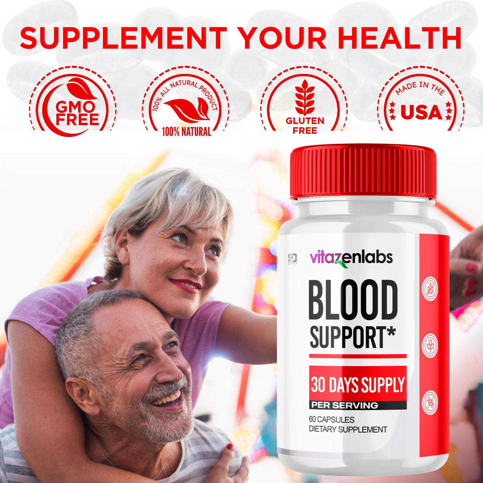 Vitazen Labs Blood Pills – Support for Blood Health and Wellness (5 Pack)