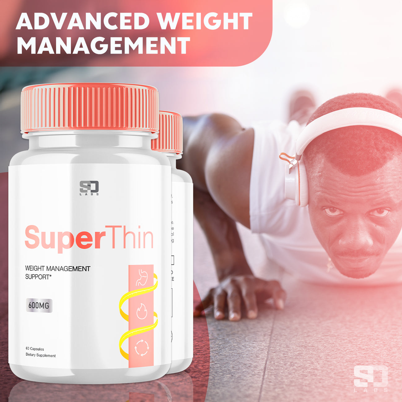 Superthin - Advanced Weight Support Supplement Natural Formula (5 Pack)