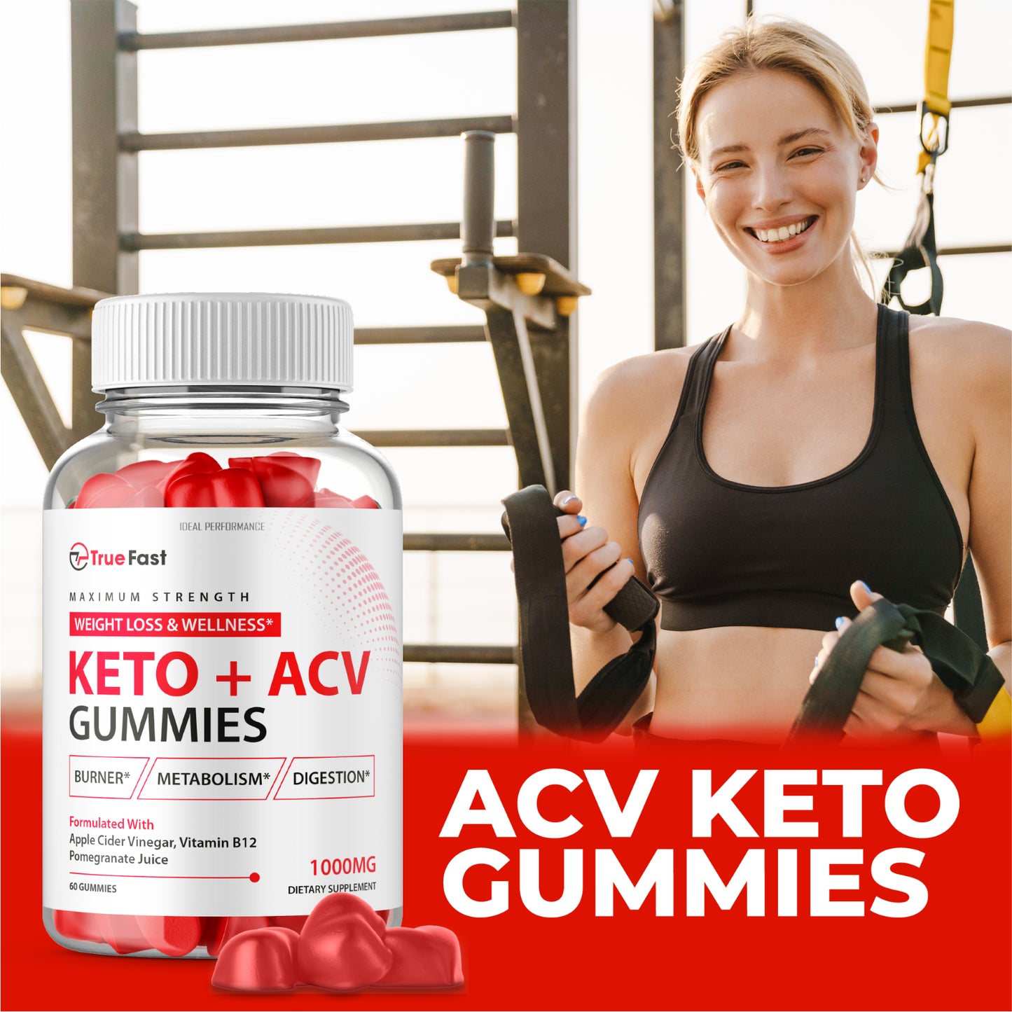 True Fast Keto ACV Gummies (300 Gummies)