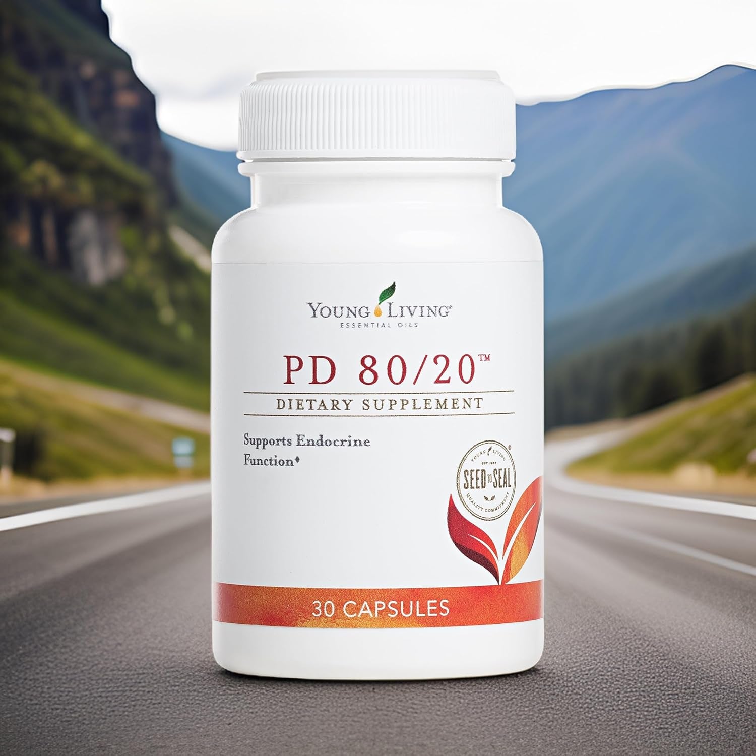 Young Living - PD 80/20 Dietary Supplement 30 Capsules | Daily Endocrine Function Support | with Pregnenolone & DHEA | Support Hormone Balance & Energy