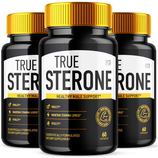 True Sterone Male Pills - Enhances Stamina and Supports Vitality (3 Pack)