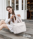 Work Tote Bags for Women, Lightweight Gym Tote with Zipper, Quilted Nurse Bag for Travel