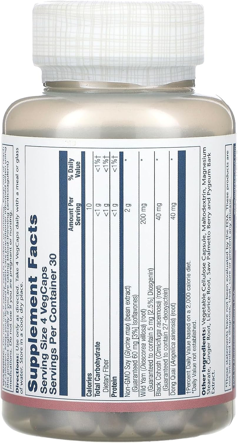 Solaray Phytoestrogen Supplement, 120 Count