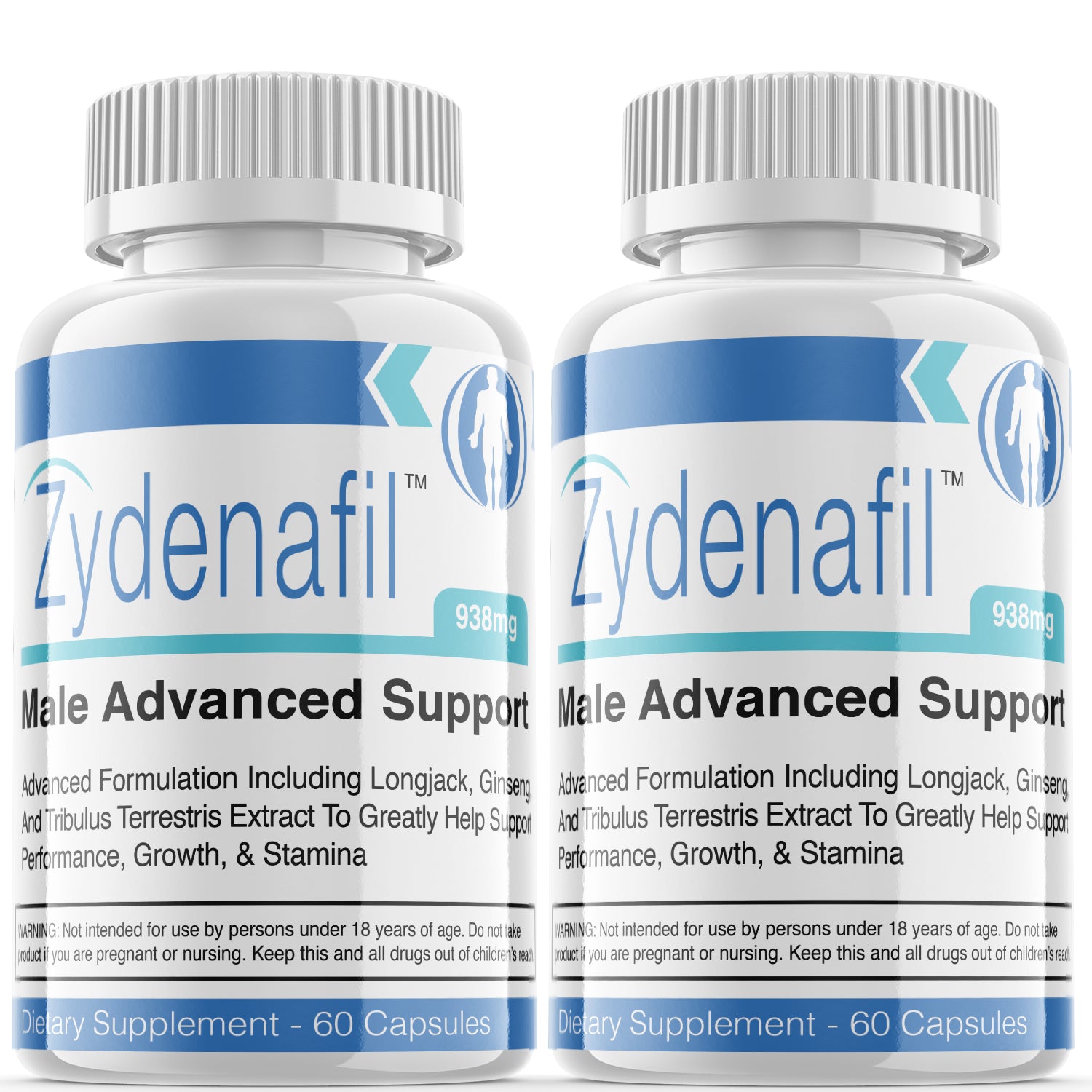 Zydenafil - Male Virility - 2 Bottles - 120 Capsules