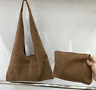 2 Pcs Slouchy Hobo Bags Women Underarm Shoulder Bag Crescent Satchels Crossbody Purse Top-Handle Travel Tote Handbag