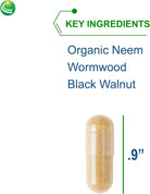 Nutra Biogenesis Parabiotic plus - Probiotics for Women & Men, Wormwood, Black Walnut & Neem for Added Support, Microbiome Supplement, Clean, Vegan, Natural - 90 Veggie Capsules