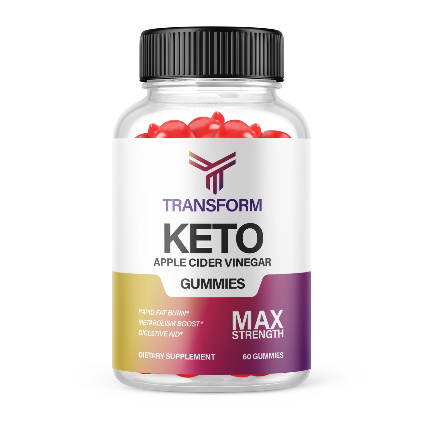 (1 Pack) Transform Keto+ ACV Gummies Rapid Fat Burn (60 Gummies)