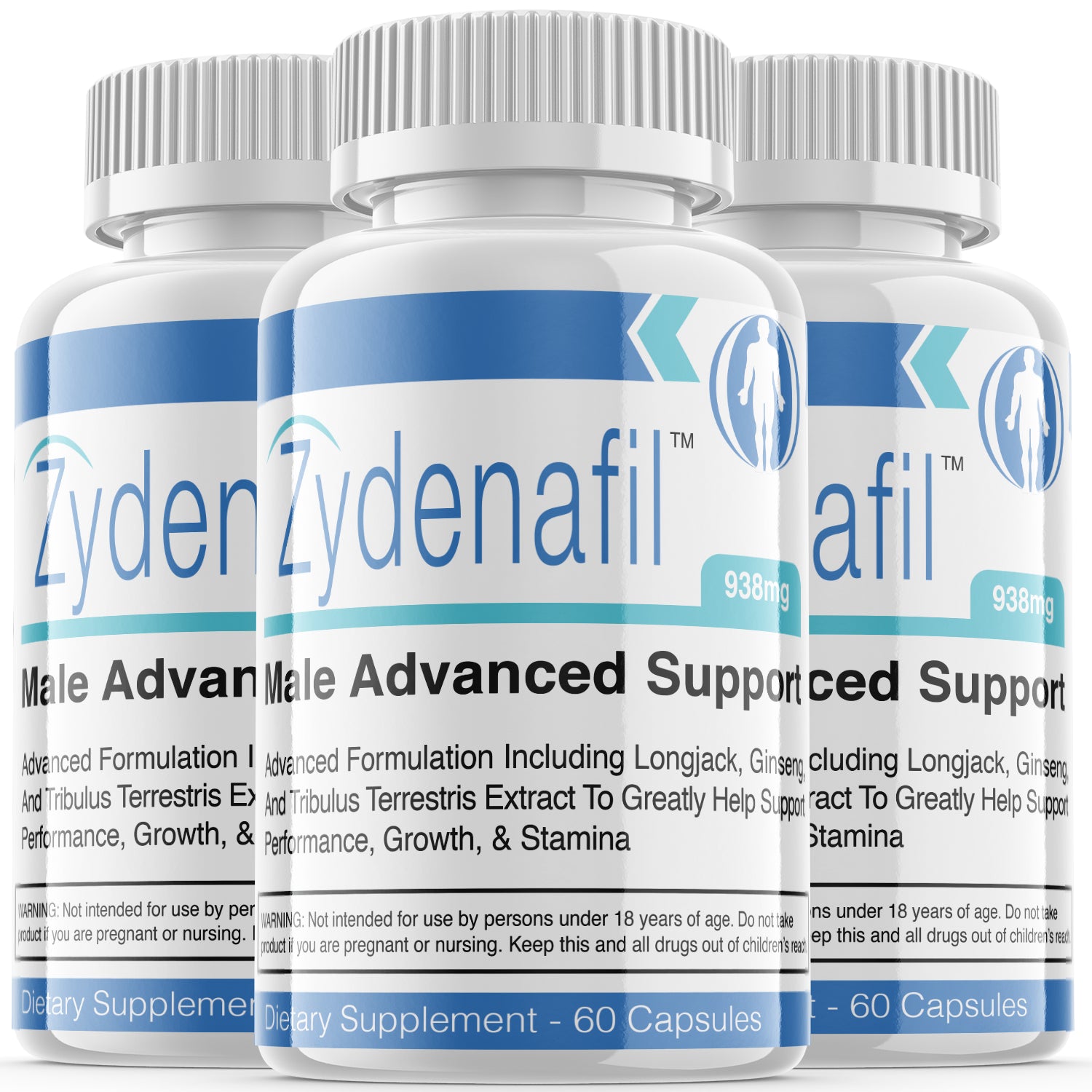 Zydenafil - Male Virility - 3 Bottles - 180 Capsules