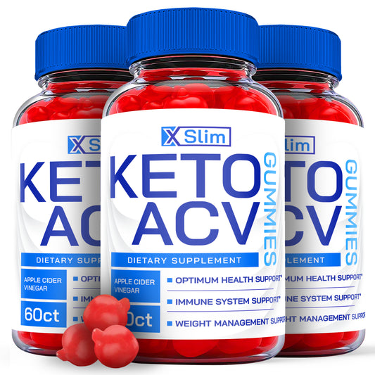 Xslim Keto Gummies - X Slim Keto ACV Gummies for Weight Loss, Vegan (3 Pack)