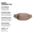Adidas Ramble Crossbody Bag for Festivals, Travel & Hiking