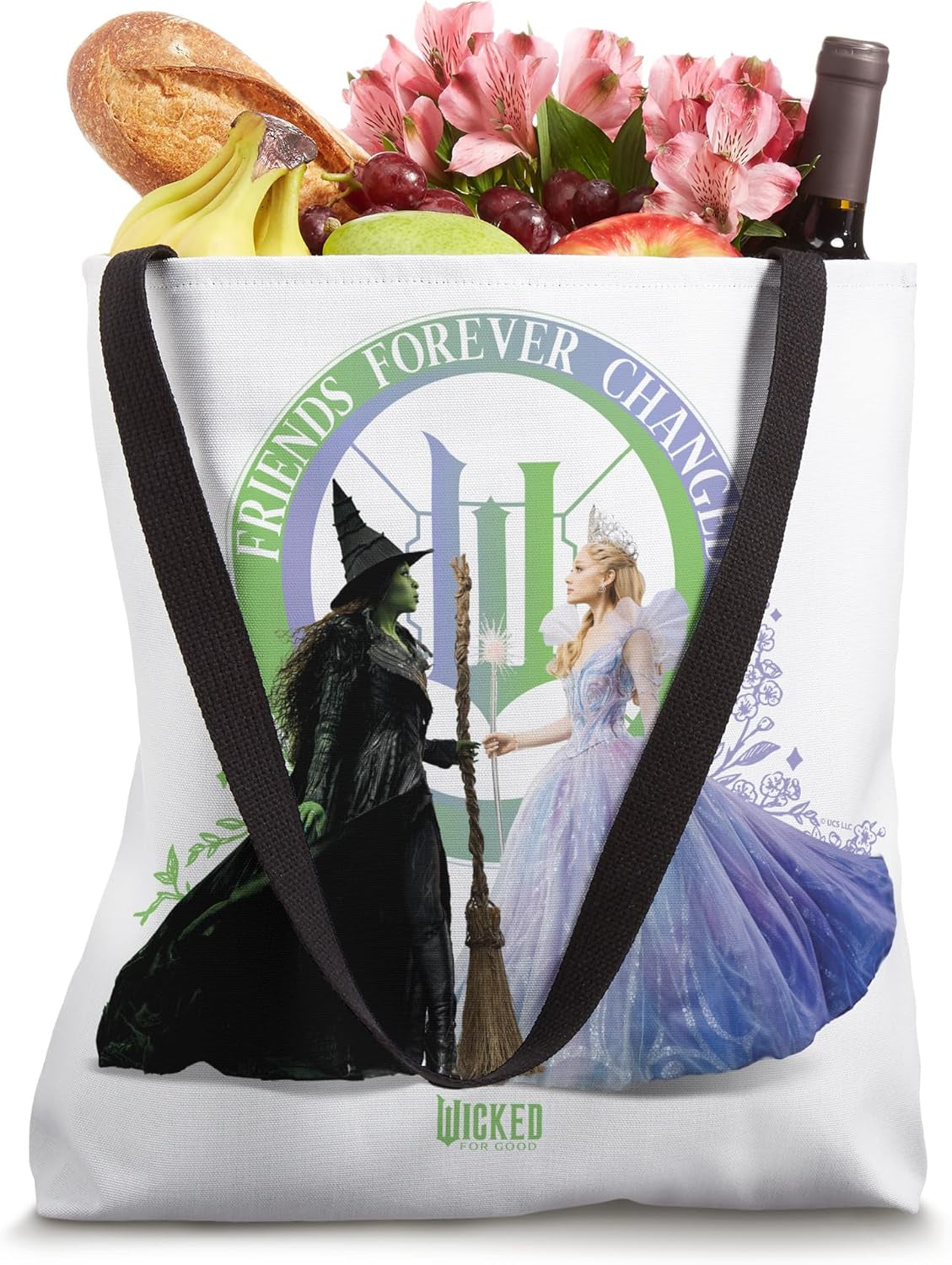 Wicked: for Good Glinda and Elphaba Friends Forever Changed Tote Bag