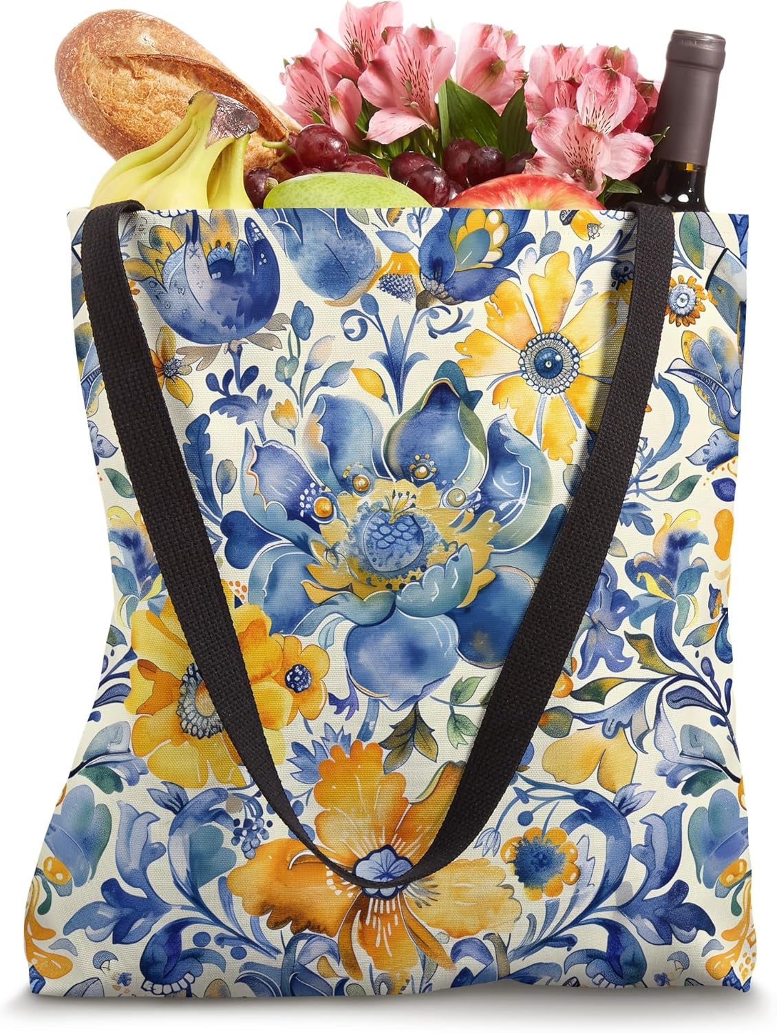 Ukraine Retro 30S Cute Floral Vintage Ukrainian Pattern Tote Bag