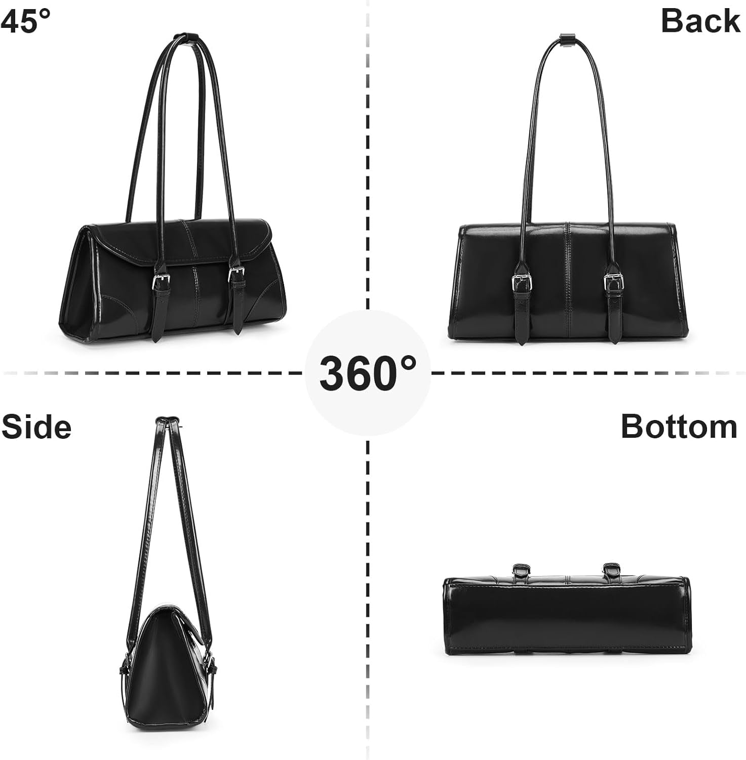 YFGBCX Faux Leather Tote Bag for Women Burgundy Purses Small Shoulder Bag Wine Colored Purse Y2K Red Handbag Purse