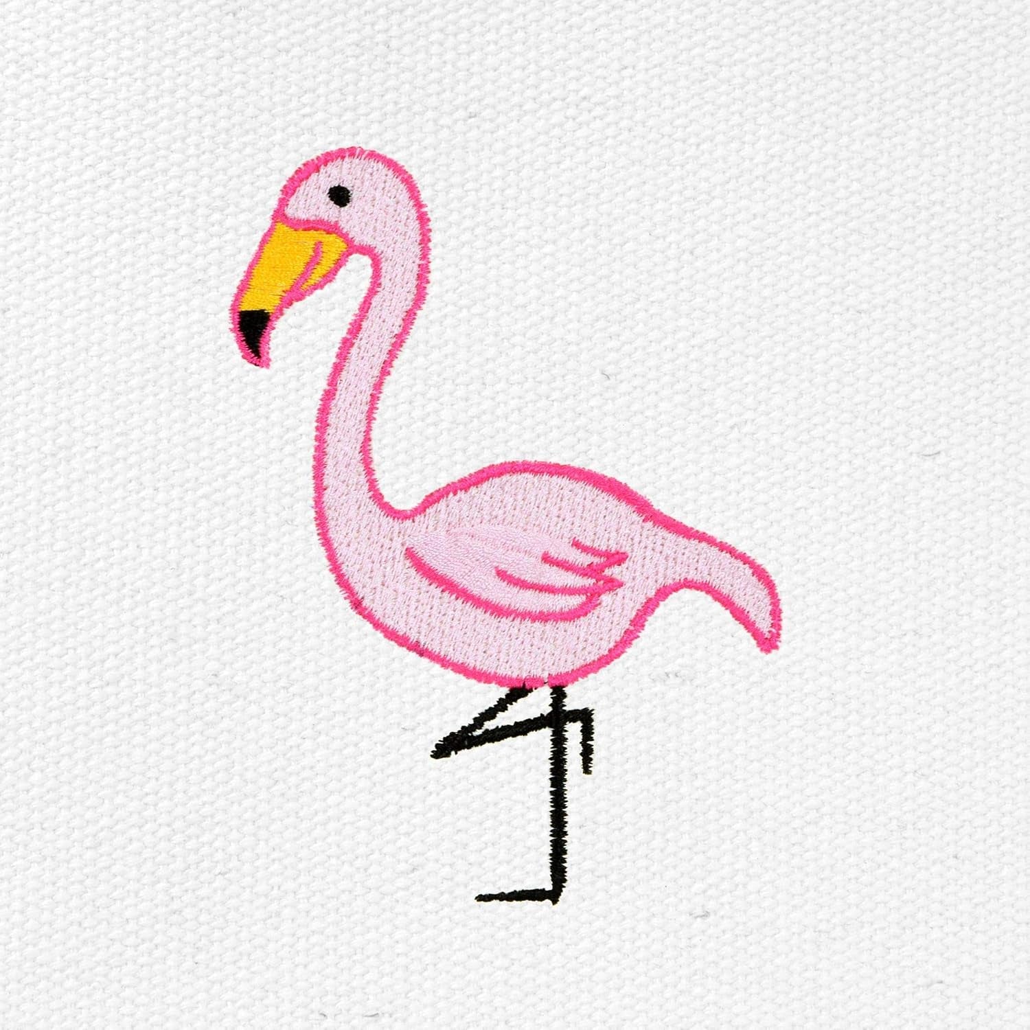 DALIX Flamingo Striped Canvas Tote Bag Premium Cotton