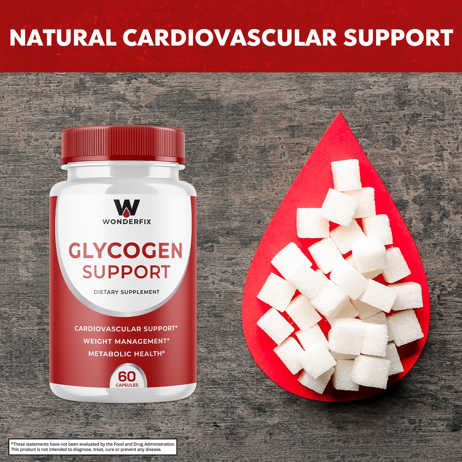 Wonderfix Glycogen Support Blood Pills- Glycogen for Heart Health Official-2Pack