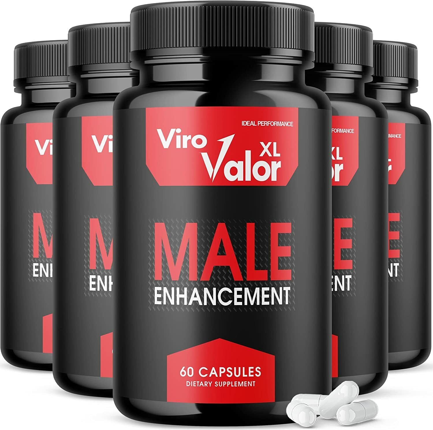 Viro Valor XL Pills Formula Virovalor XLR Vitamins 300 Capsules (5 Pack)