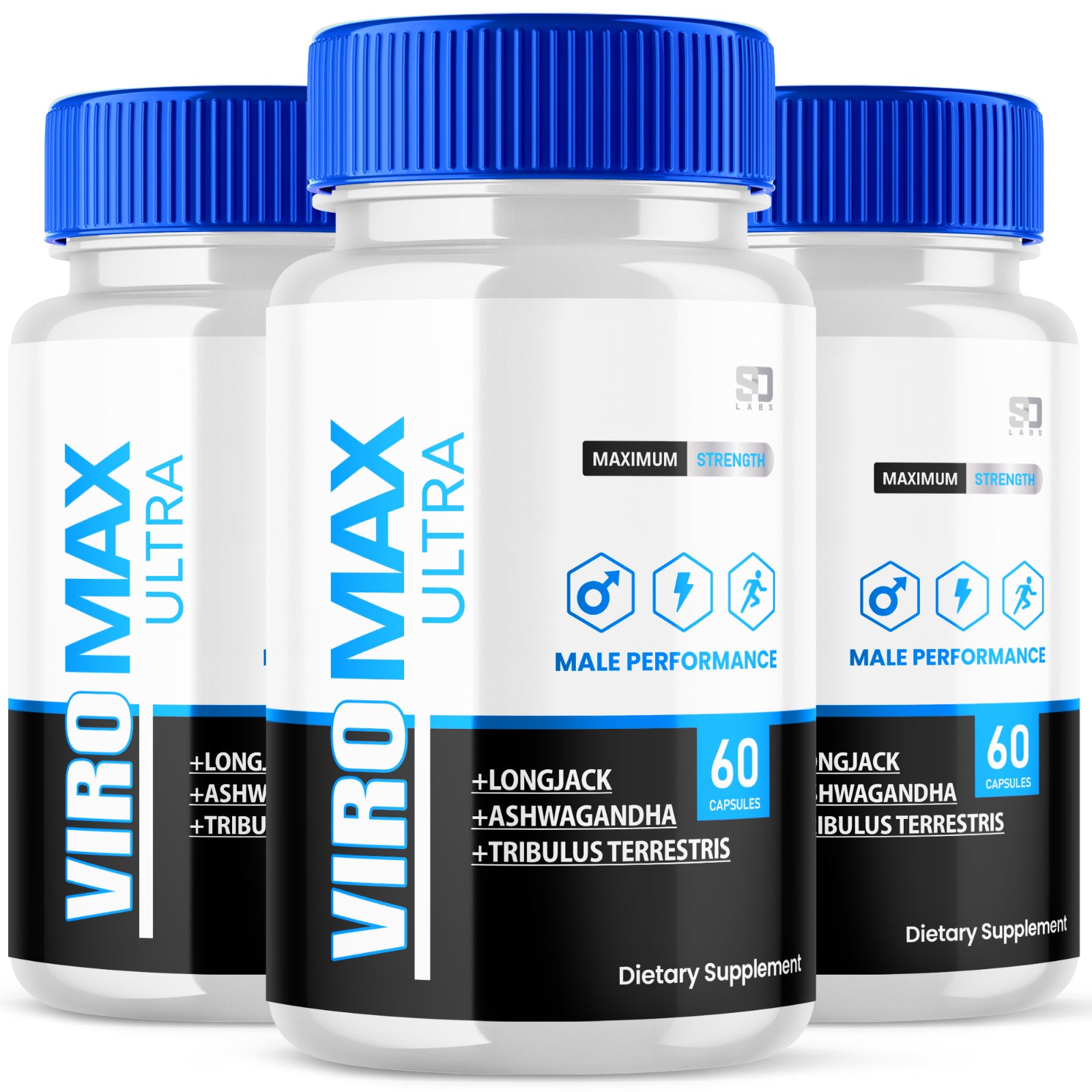 Viromax Ultra Male Health Pills - Enhance Intimate Drive and Vitality (3 Pack)