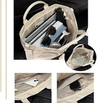 Stellaya Womens Letters Print Tote Bag, PVC Waterproof Kraft Paper Handbags, with Shoulder Strap