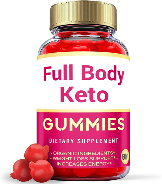 (1 Pack) Full Body Keto Gummies - Full Body Keto ACV Gummies Weight Loss - 60