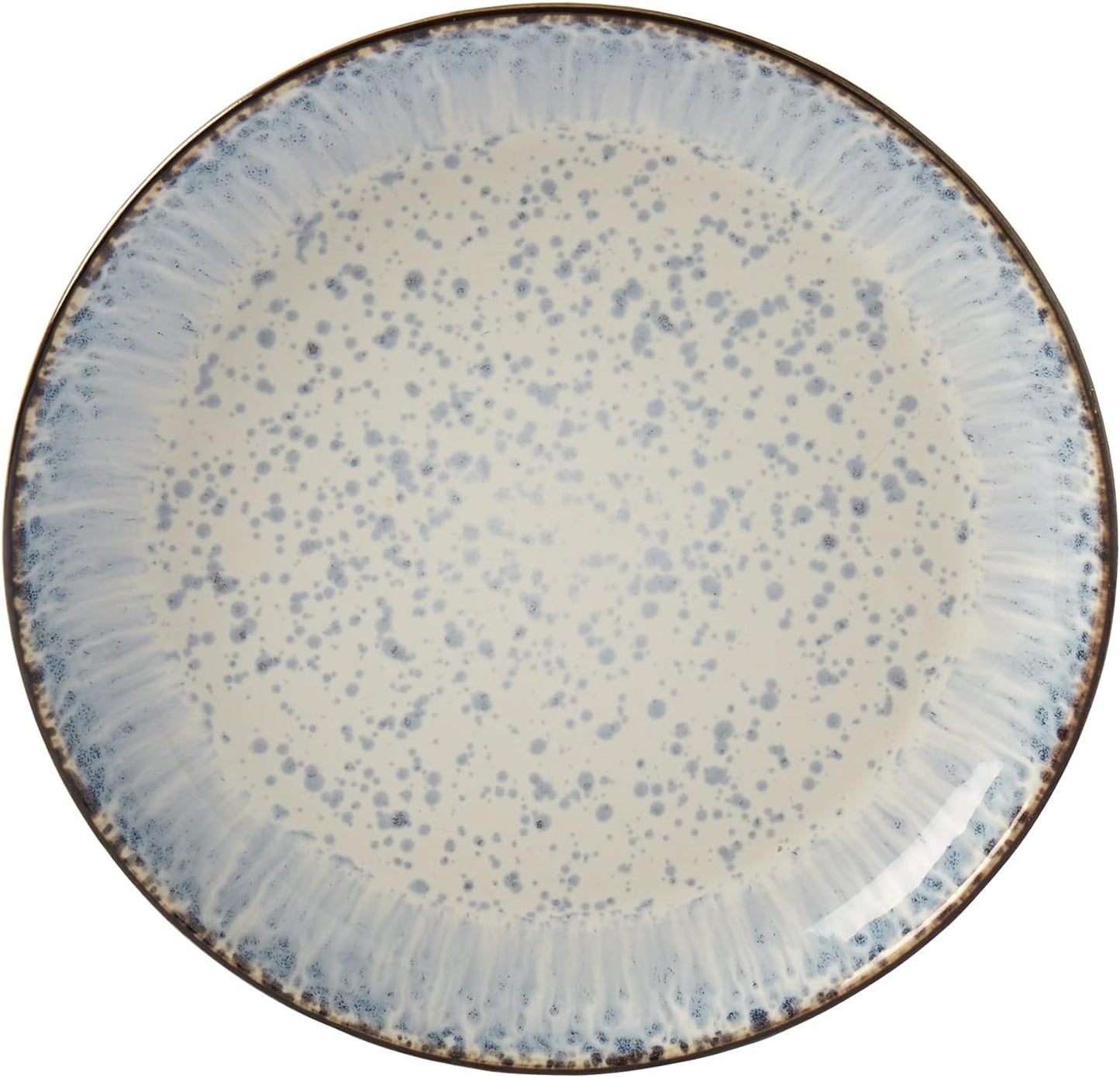 Tabletops Gallery Speckled Farmhouse Collection- Stoneware Dishes Service for 4