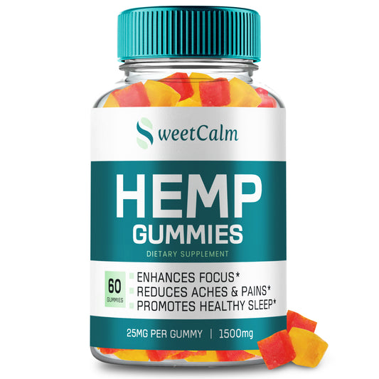 Sweet Calm Gummies, Health and Wellness Support Gummies (60 Gummies)