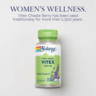 SOLARAY Vitex Berry 400Mg | Womens Healthy Hormone Balance Formula | Menstruation & Menopause Support, 100Ct