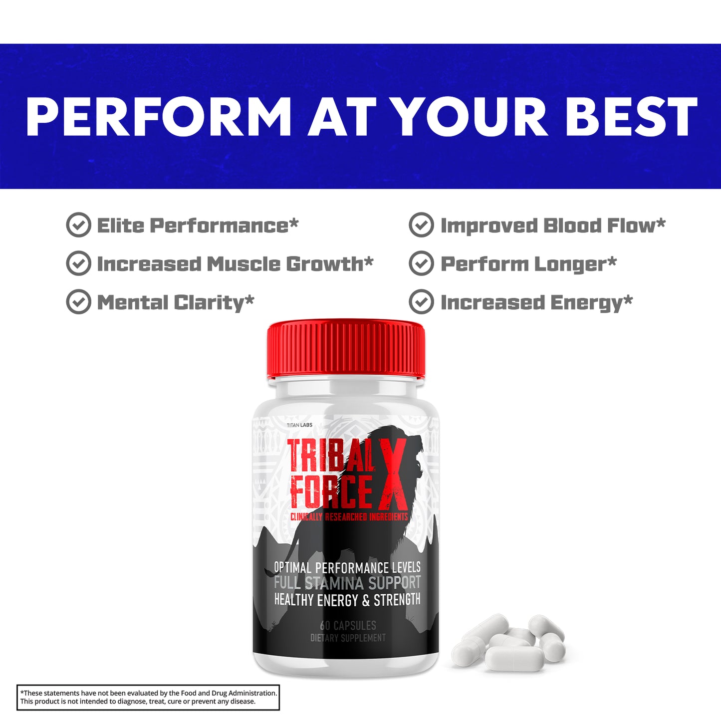 Tribal Force X Supplement - Boost Performance, Energy, & Male Vitality (2 Pack)