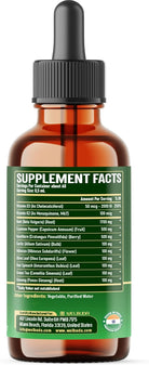 11In1 Beet Root Liquid Supplement - for Support Immune, Energy - with Vitamin D3, Vitamin K2, Hawthorn Berry, Cayenne Pepper, Garlic, Hibiscus, Olive, Red Spinach, Green Tea - 1 FL Oz - 30 Servings