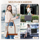VASCHY Laptop Tote Bag for Women, Large 15.6Inch Computer Teacher Bag Purse Briefcase for Travel,Work,Business,Office