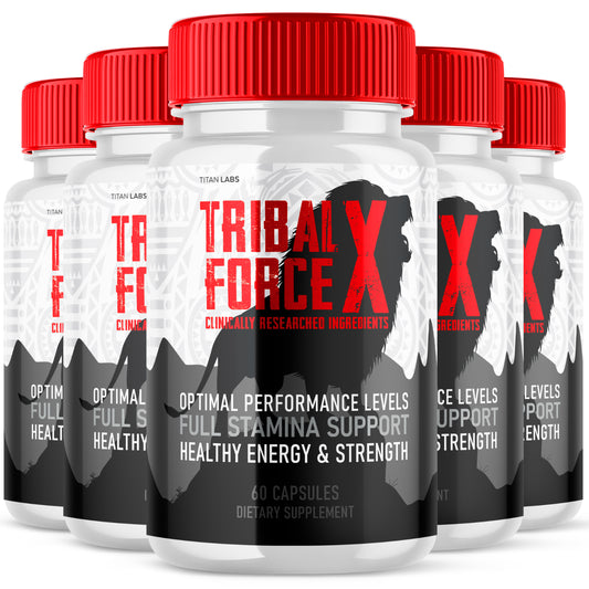 Tribal Force X Supplement - Boost Performance, Energy, & Male Vitality (5 Pack)