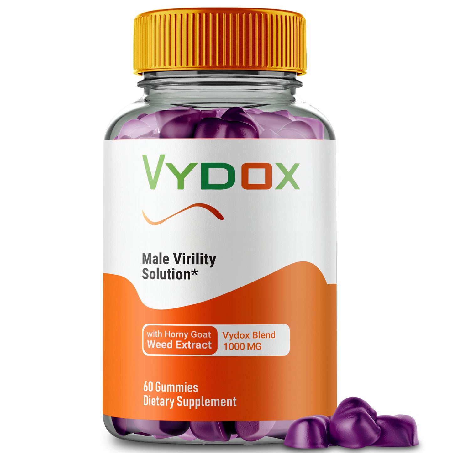 Vydox Male Gummies to Boost T-Levels for Enhanced Intimate Drive 60Ct