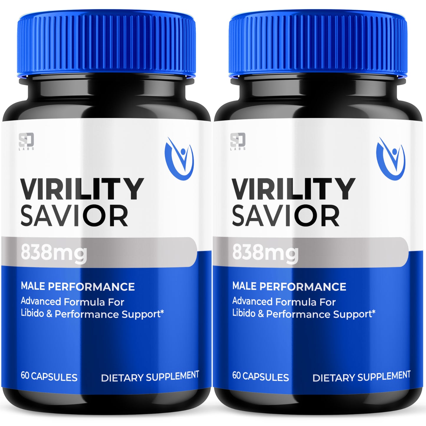 Virility Savior Advanced Formula Support Male Performance & Vitality (2 Pack)