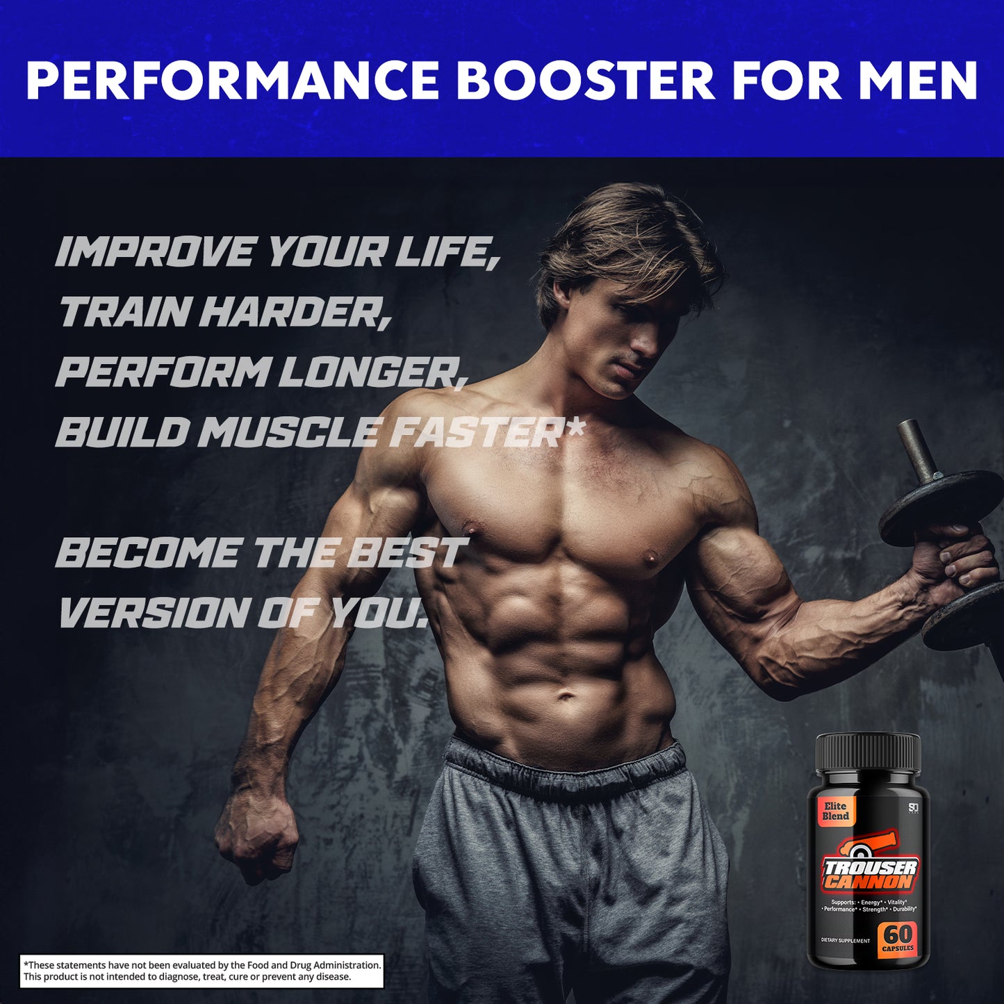 Trouser Cannon Male Pills - Boost Libido, Endurance, Mojo and Strength (5 Pack)