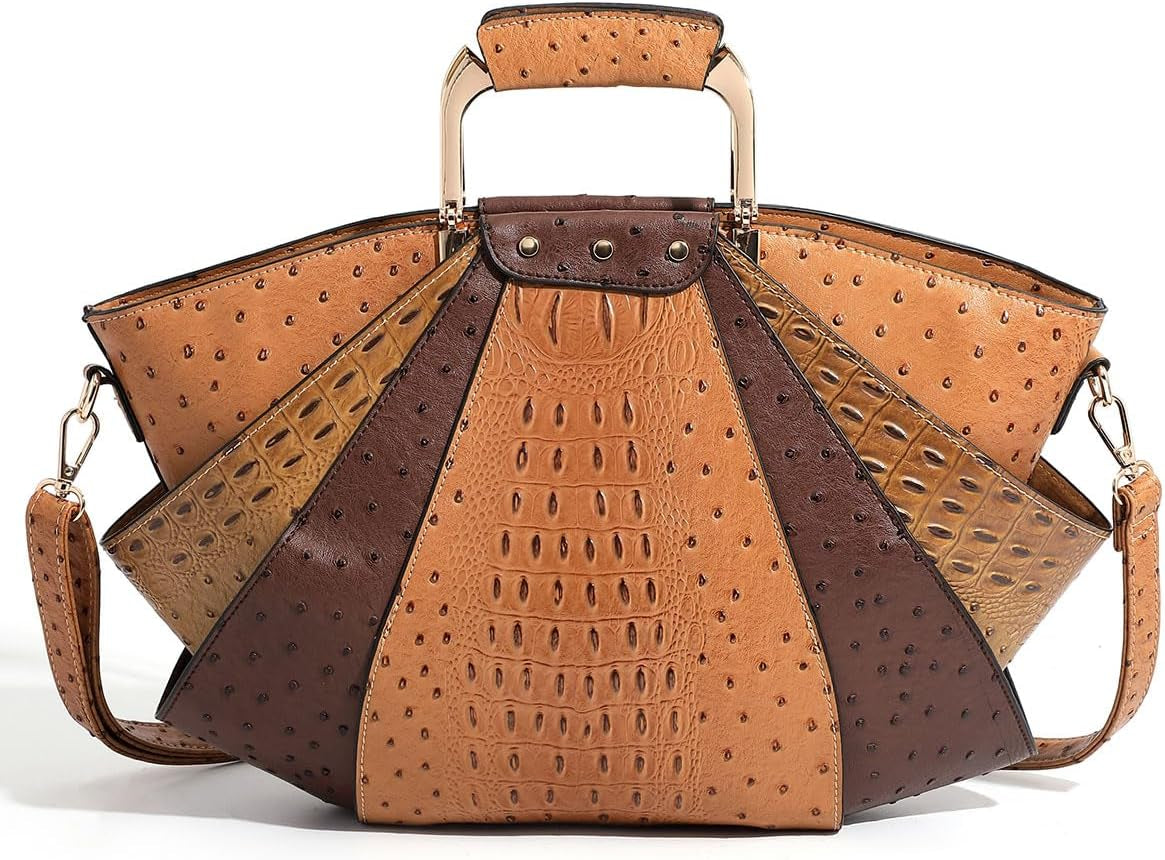 Bag Woman Large Capacity Leather Purse Fashion Designer Metal Top Handle Handbags Women Crossbody Large Bags for Women Tote
