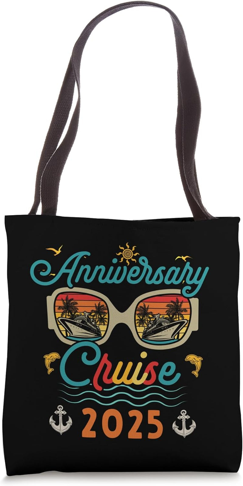 Wedding Anniversary Cruise 2025 Cruising Vacation Matching Tote Bag