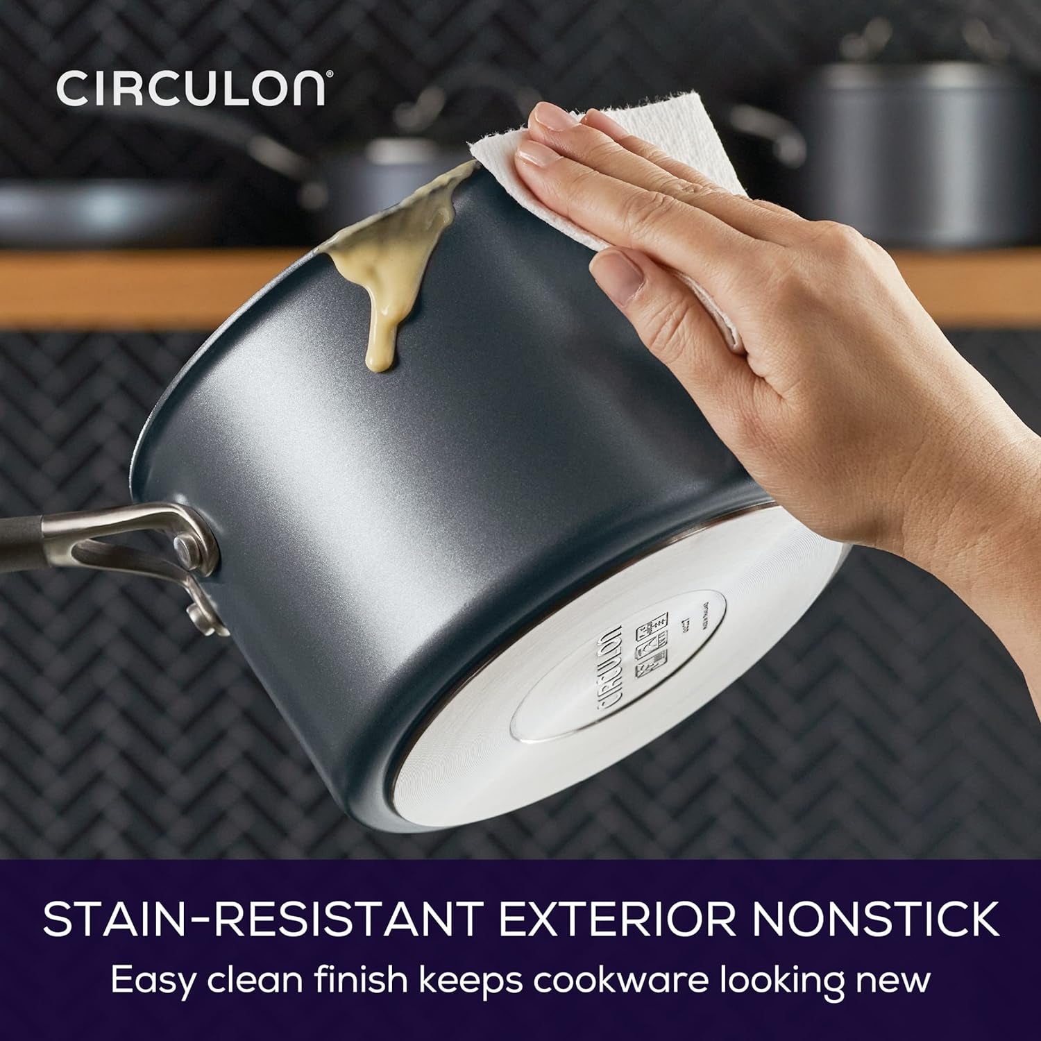 Circulon A1 Series with Scratchdefense Technology Nonstick Induction Cookware/Pots and Pans Set, 9 Piece, Graphite